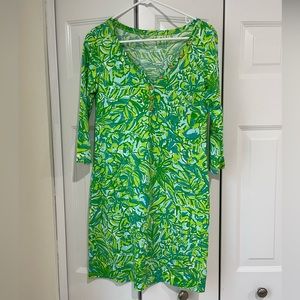 Lily Pulitzer T shirt Dress, 3/4 length sleeves